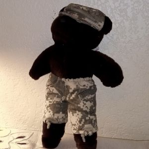 Vintage Bear Forces of America U S Army Brwn Teddy Bear 1989 VTG